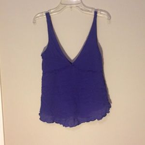 Free People Blue Tank Top, Size XS